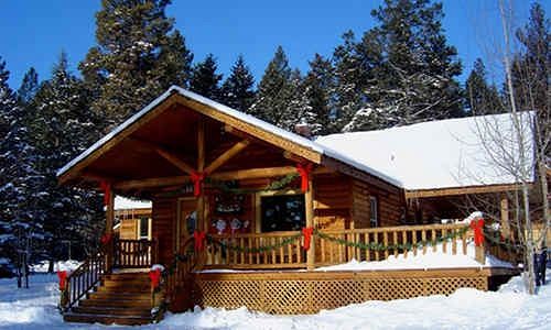 Somers Bay Log Cabin Lodging Hotel Bagian luar foto
